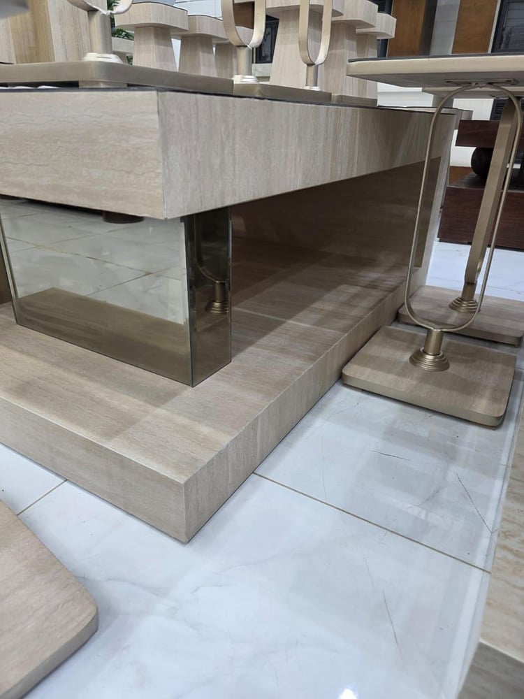 7-piece mirror tables NEW Champagne color