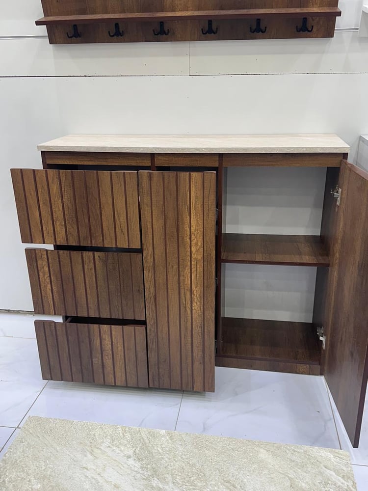 Coffee cabinet with cup holder NEW brown