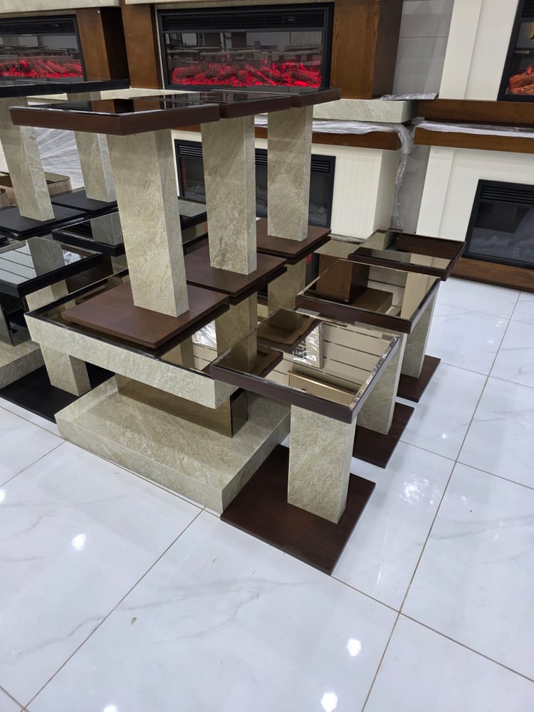 7-piece mirror tables NEW