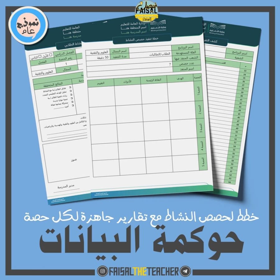 خطة وتقارير حصص نشاط حوكمة البيانات (ثانوي)