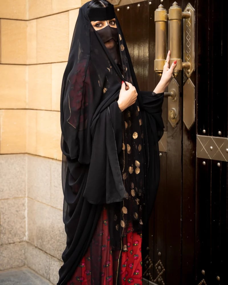 عباية نسف - شيفون RQABY