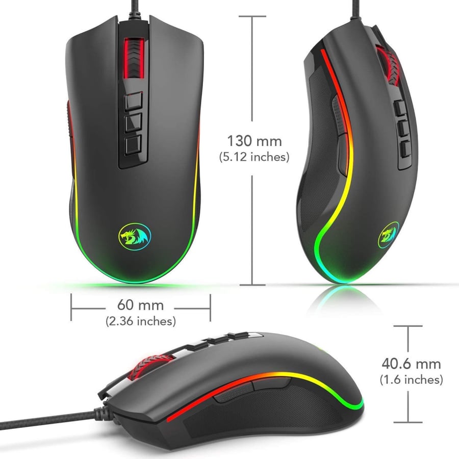 ماوس Redragon M711 Cobra Gaming – أداء متميز وتصميم أنيق
