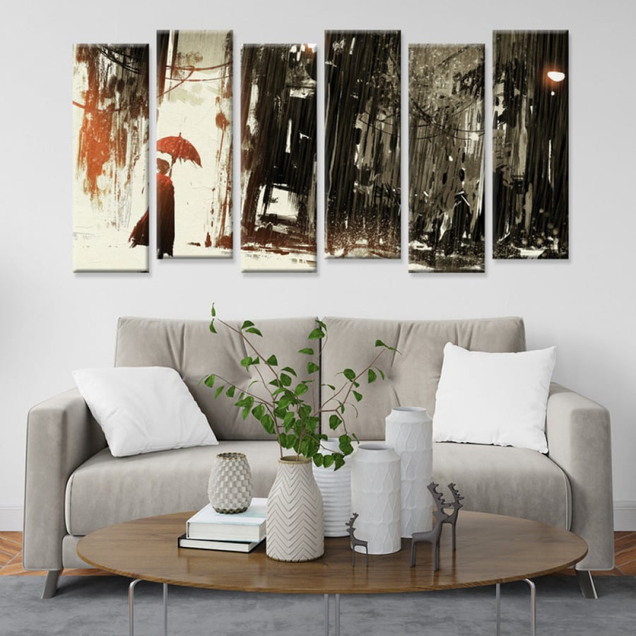 Wall art for home decor printed on canvas fabric with hidden frame size 120 × 60 cm