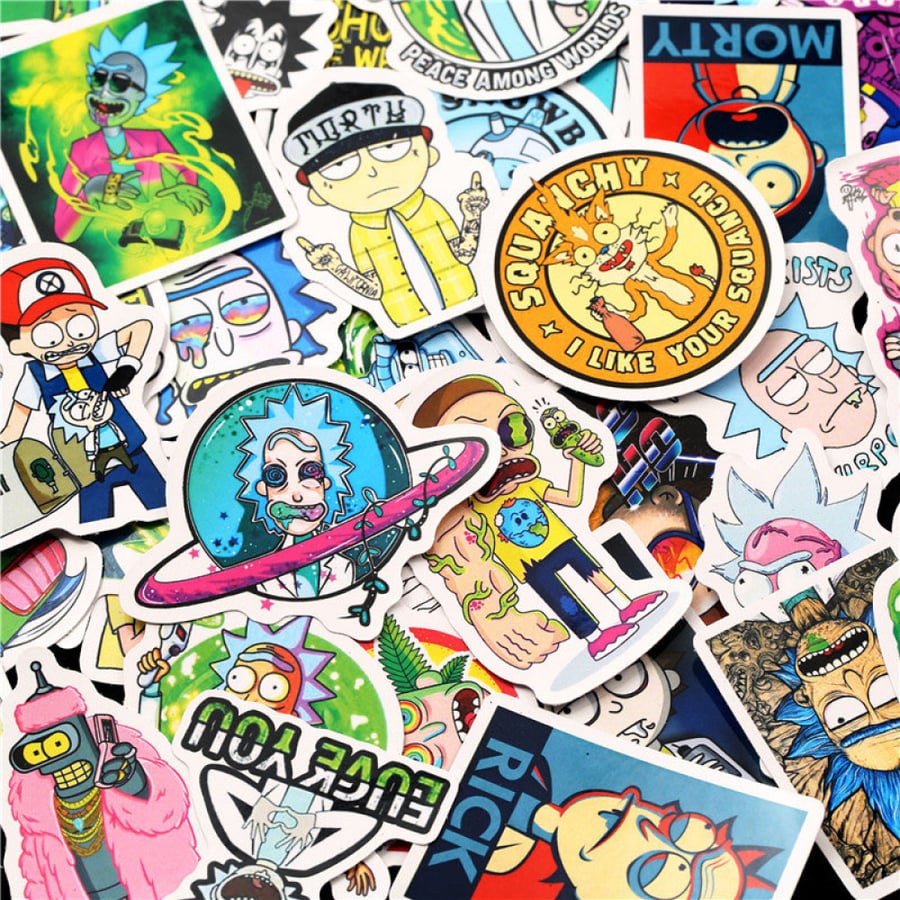 Rick and Morty stickers (50 stickers)