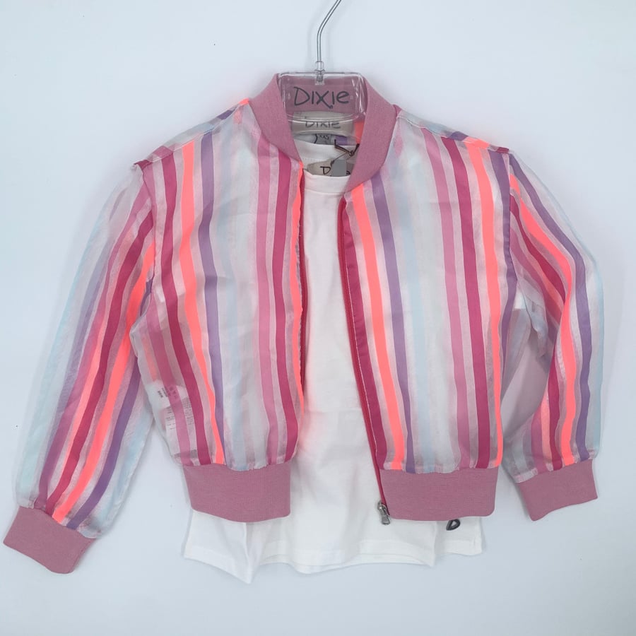 NEON SUMMER BOMBER JACKET WITH TSHIRT