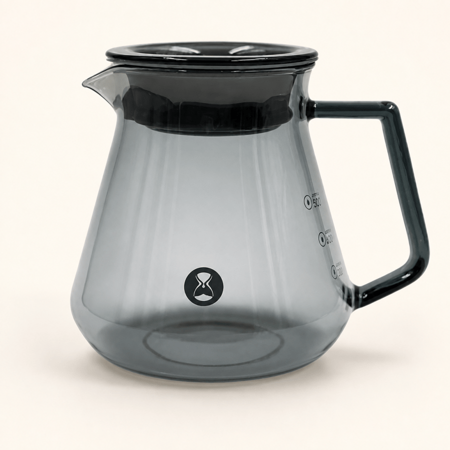 سيرفر تقديم تايمور زجاجي أسود شفاف 600 مل - Smoky Black