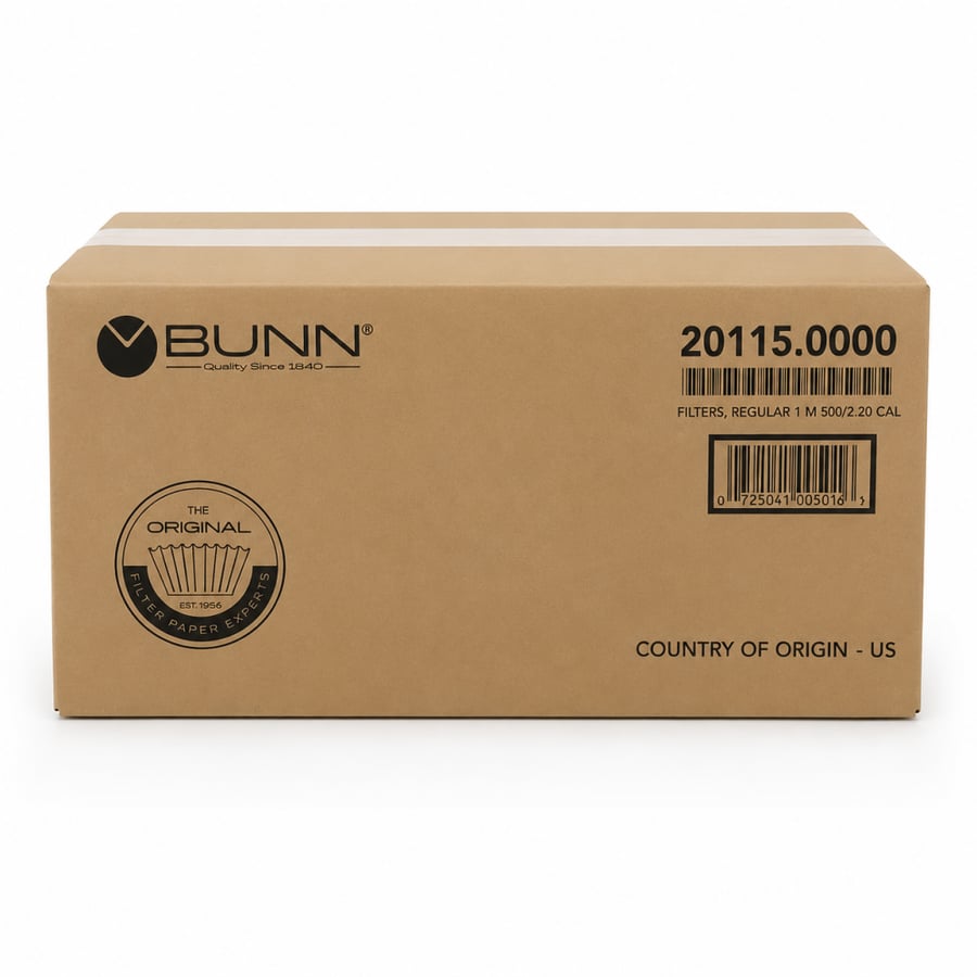 فلتر قهوة اليوم (9.75*4.5 BUNN)  500 فلتر صناعة امريكية