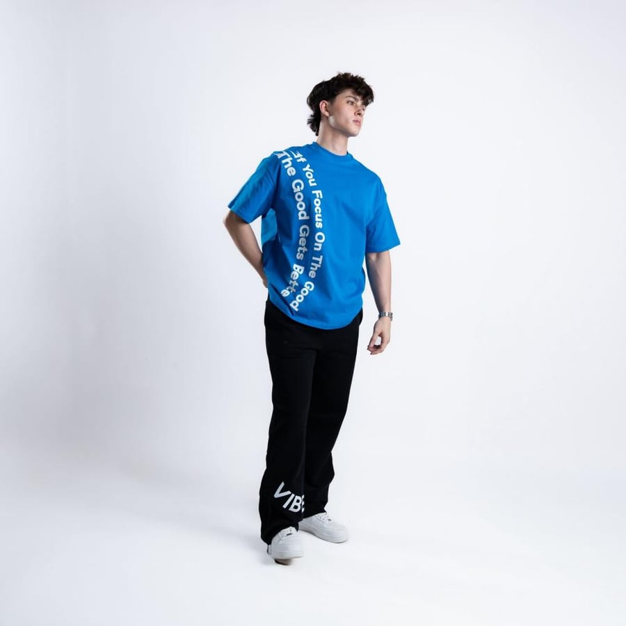 blue t-shirt