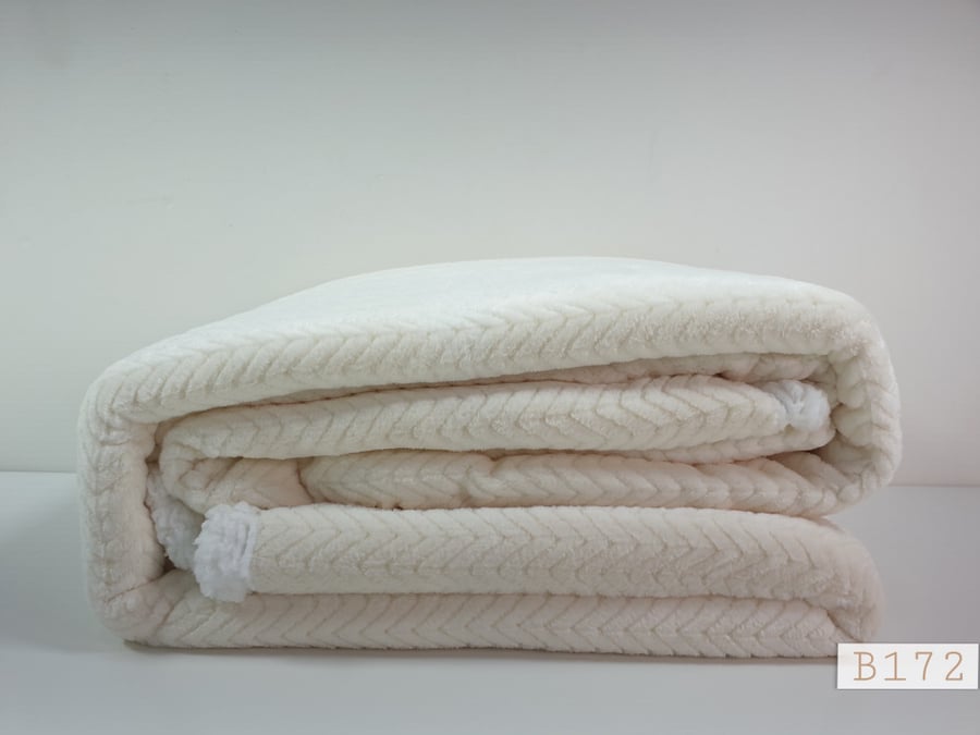 Smart Flannel Blanket, color: Cream, single, 220*160 cm