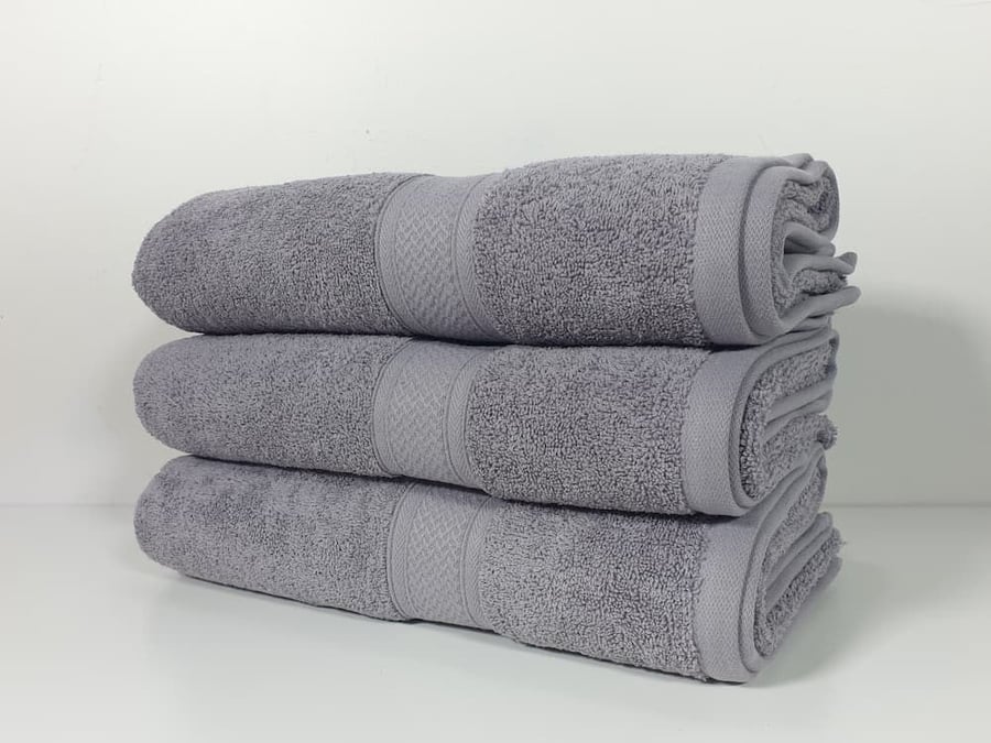 Hotel towel light gray 70*140 cm weight 550 grams