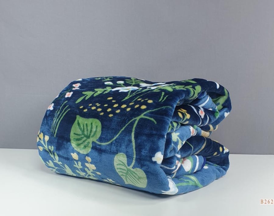 Dema blanket, floral winter, double