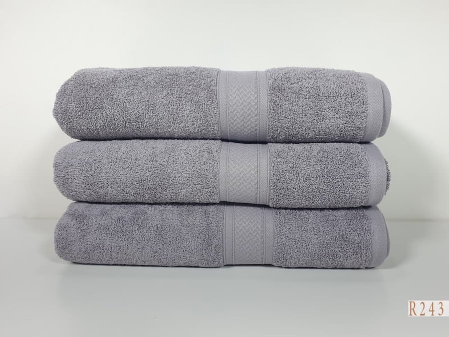 Hotel towel light gray 70*140 cm weight 550 grams