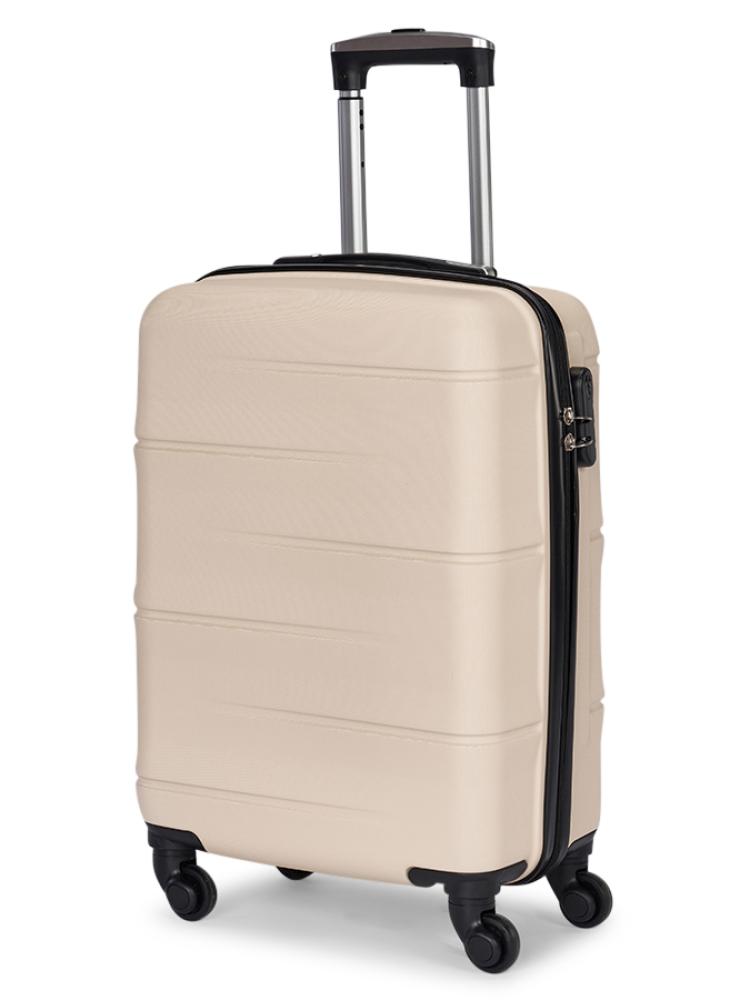 Travel bag set 3 pieces (28/24/20 inch) beige color – durable material, 360° wheels, elegant and lightweight design