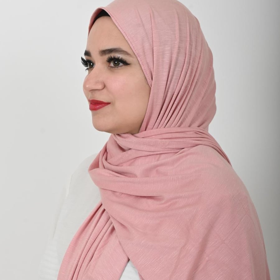 حجاب منمش قطن