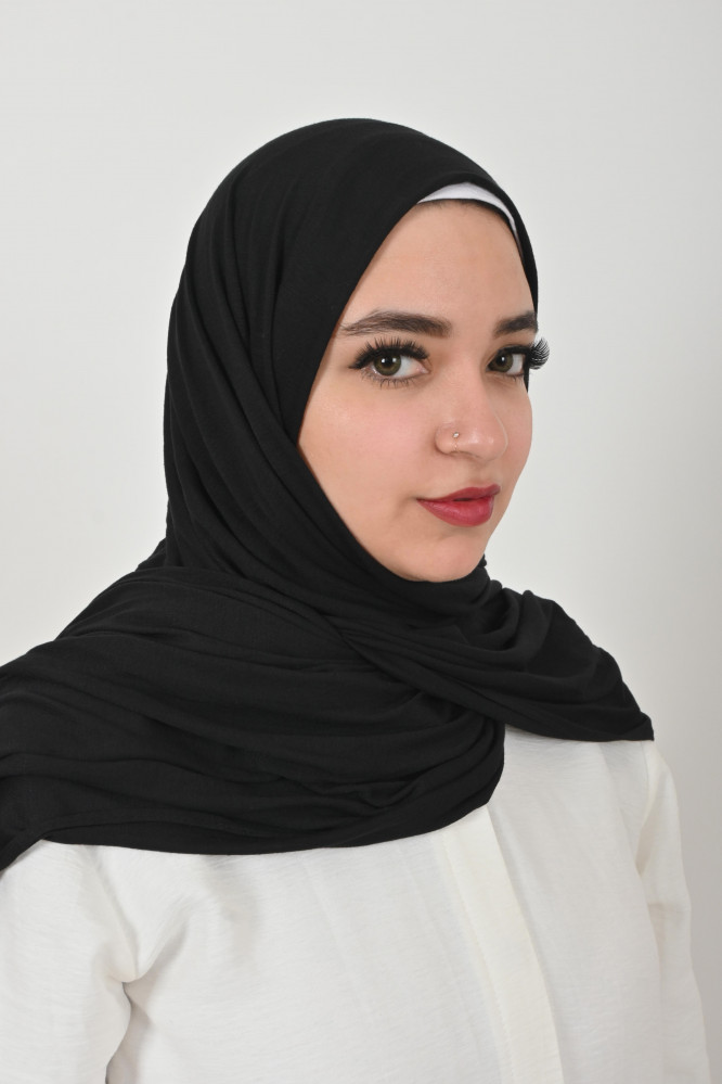 حجاب قطن دبل استرتش من بلاك وينج