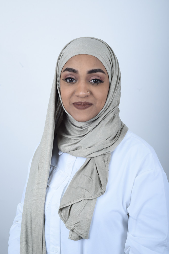حجاب المخنق الذكي من قماش قطن الاسترتش