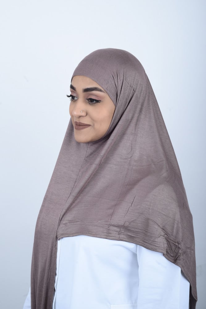 حجاب المخنق الذكي من قماش قطن الاسترتش