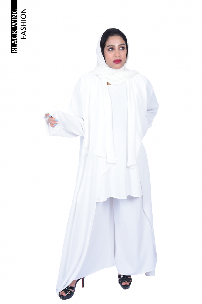 عباية (طقـــم) موديل قصة أمامية |