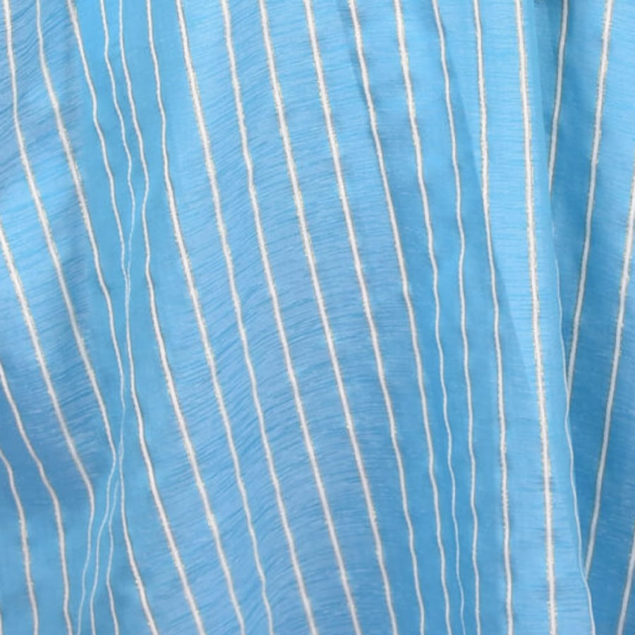 جلابية مطبوعة خطوط طولية سماوية
