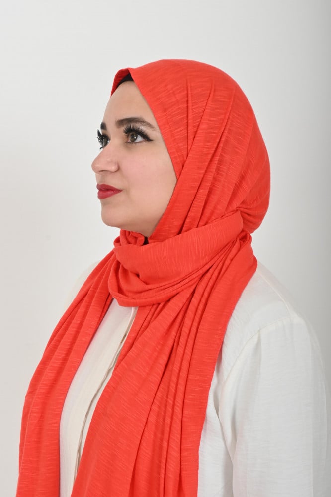 حجاب قطن قماش منمش