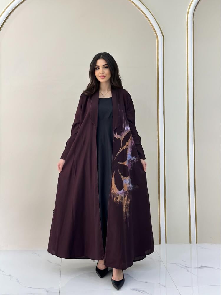 عباية لينن هندي فاخر