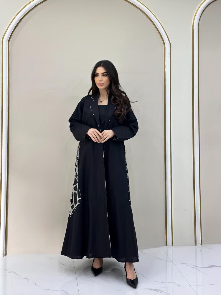 عبايه لينن مع جاكار