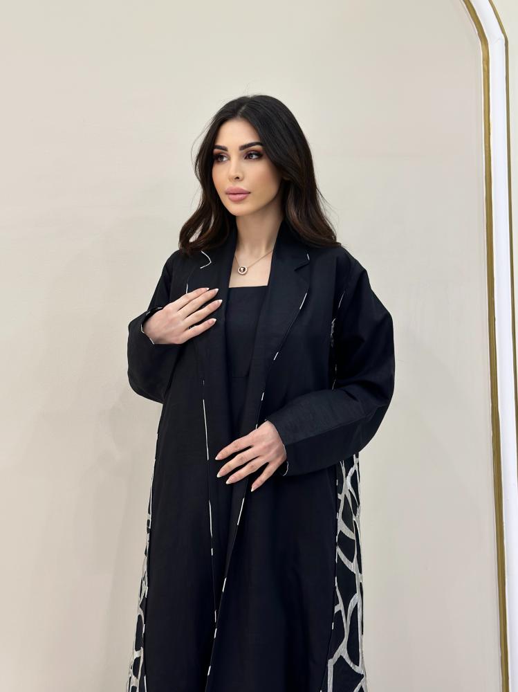 عبايه لينن مع جاكار