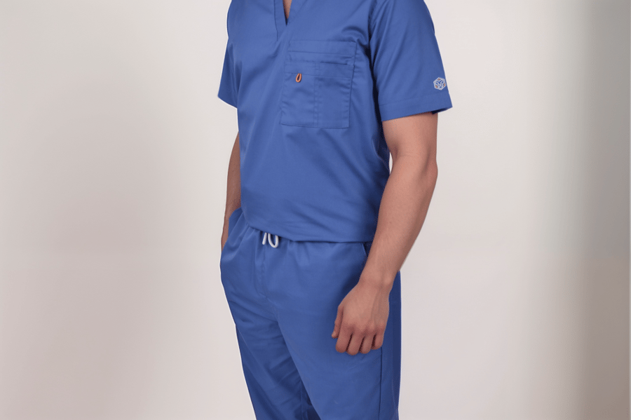 Scrub Lion's Den - Royal Blue