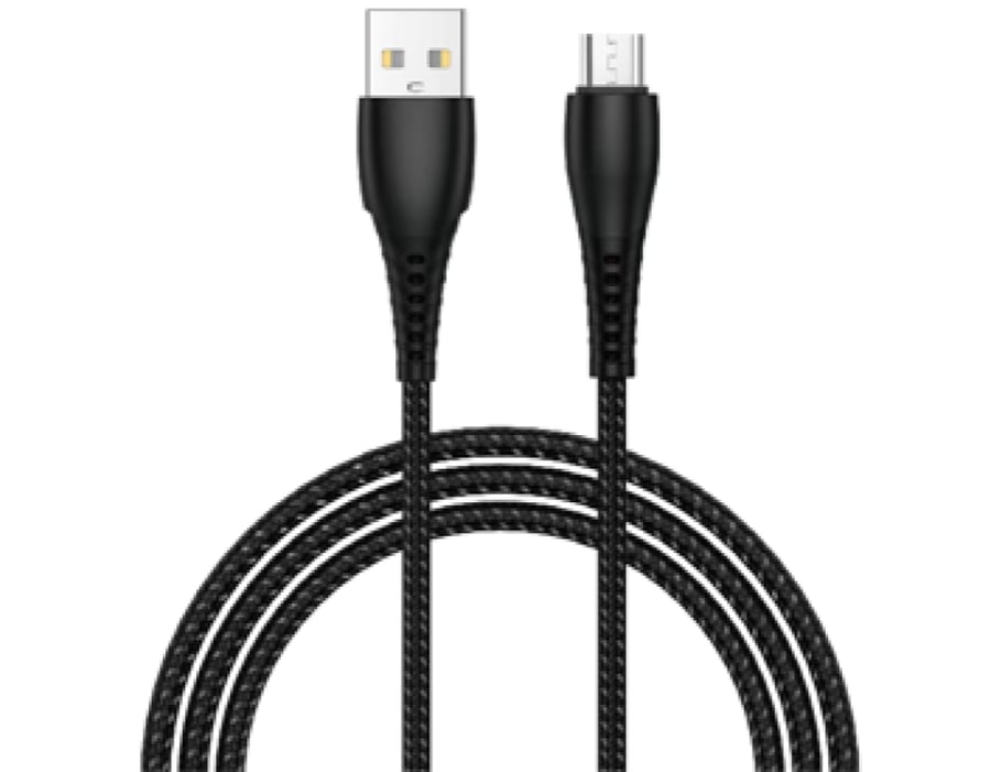 Nylon Braided Micro USB Cable - كابل مايكرو USB مضفر من النايلون