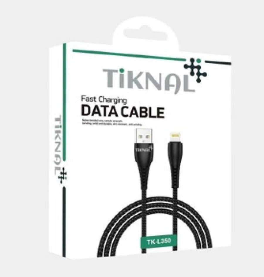 Nylon Braided Fast Charging iPhone USB Cable 1.2m - كابل ايفون USB للشحن السريع مضفر بالنايلون بطول 1.2 متر