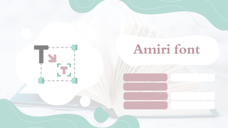 عرض تعليمي: تاريخ وتطور خط أميري – Amiri Font Presentation