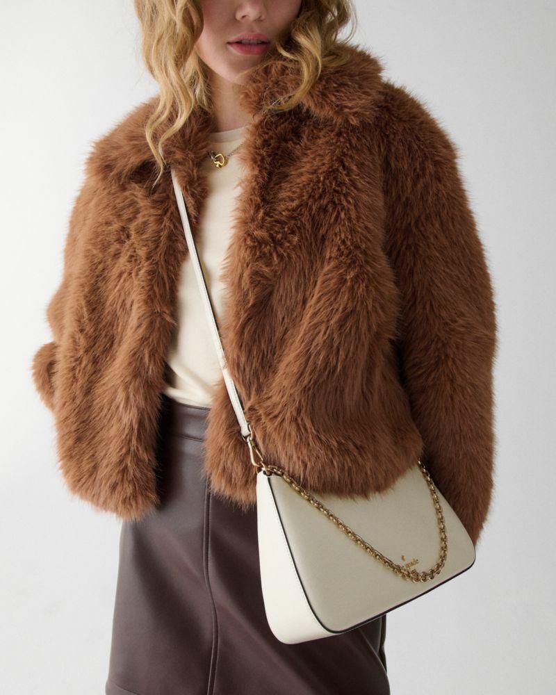 شنطة كيت سبيد - Margot Textured Leather Medium Convertible Crossbody