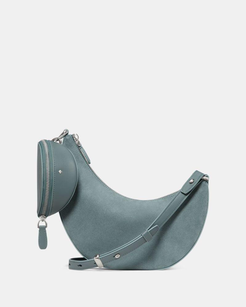 شنطة كيت سبيد - Duo Suede Crossbody Bag