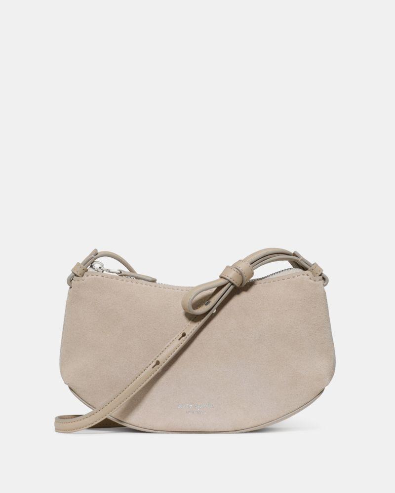 شنطة كيت سبيد - Loop Suede Crossbody Bag