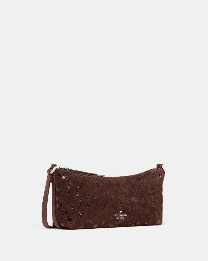 شنطة كيت سبيد - Lenox Suede Dots Mini Crossbody Bag