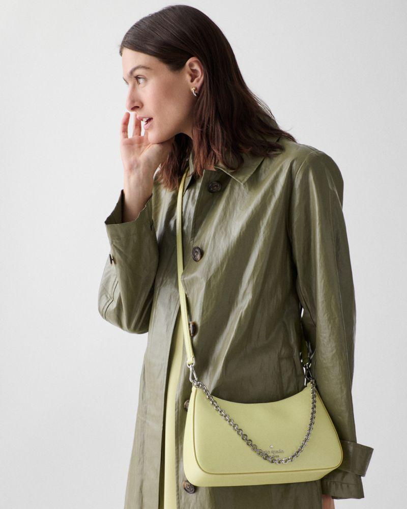 شنطة كيت سبيد - Margot Textured Leather Medium Convertible Crossbody