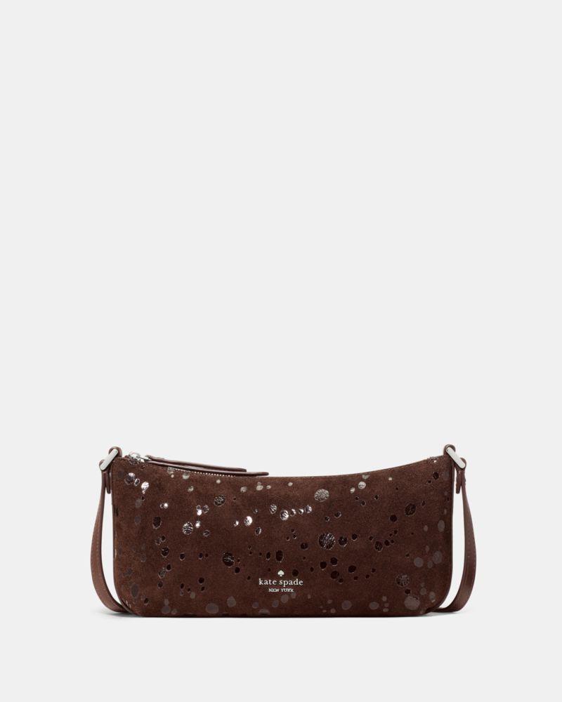 شنطة كيت سبيد - Lenox Suede Dots Mini Crossbody Bag
