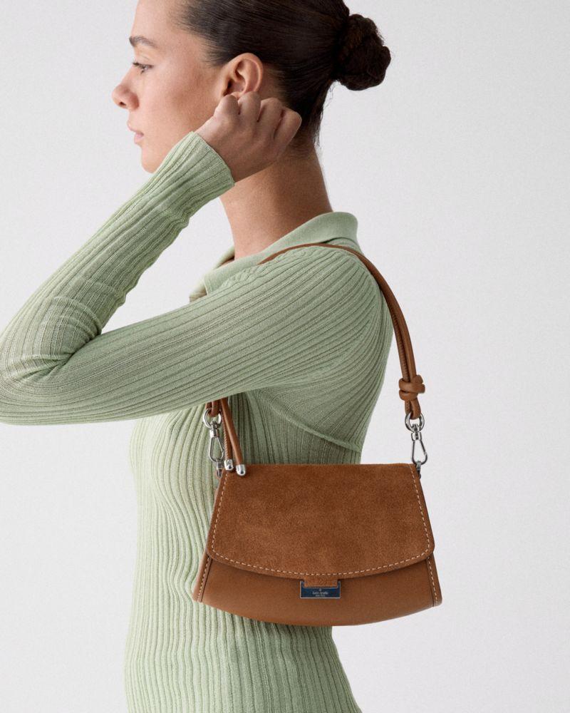 شنطة كيت سبيد - Ali Suede Mini Crossbody Bag