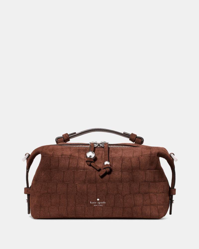 شنطة كيت سبيد - Billie Suede Croc Crossbody Bag
