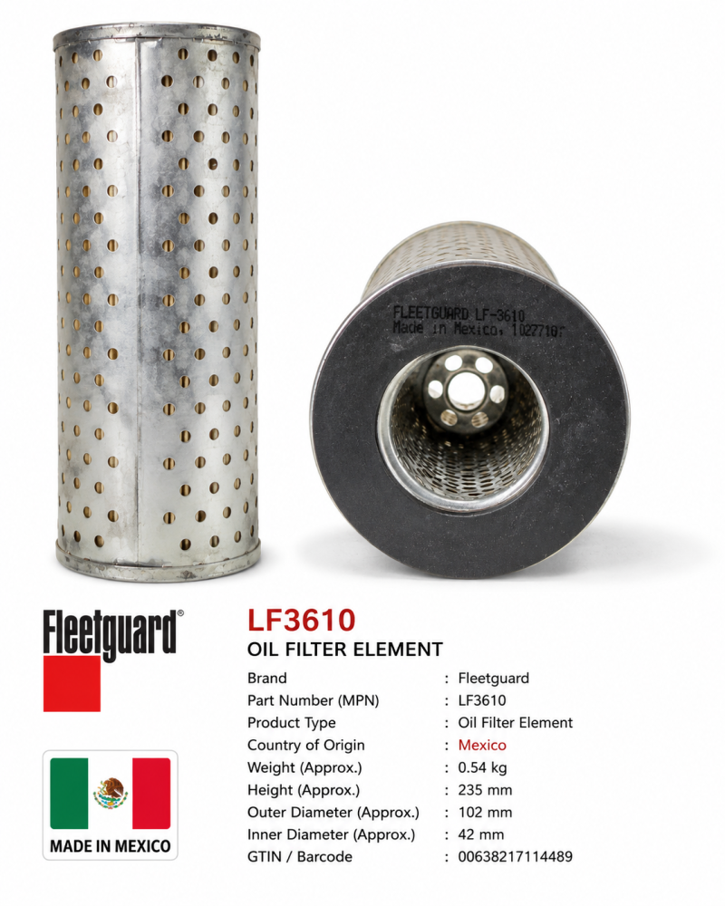 Oil Filter Element    LF3610
