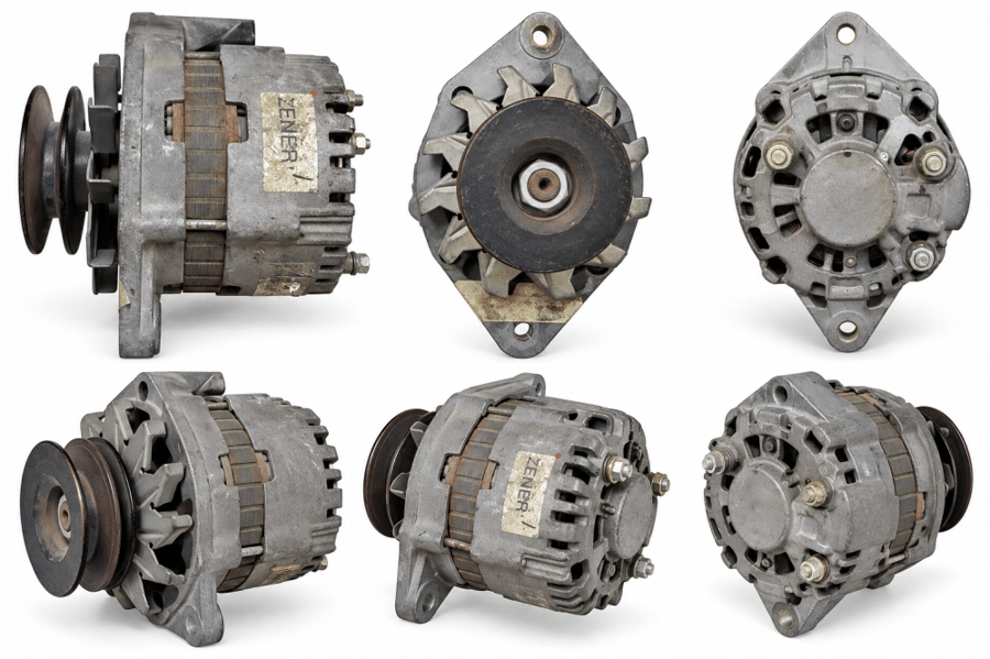 Diesel Engine Alternator with Double V-Belt Pulley