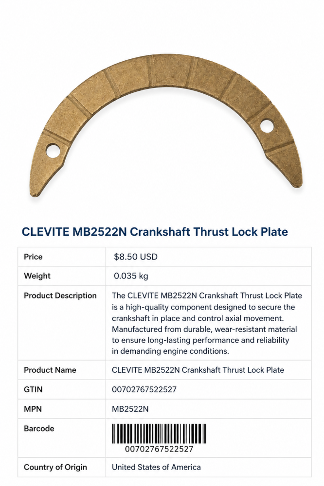 CLEVITE MB2522N Crankshaft Thrust Washer