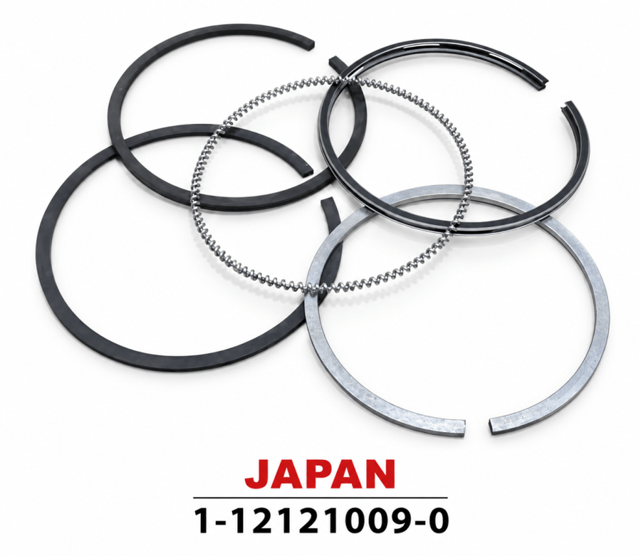 Isuzu Genuine Parts Piston Ring Set, Standard 1-12121009-0