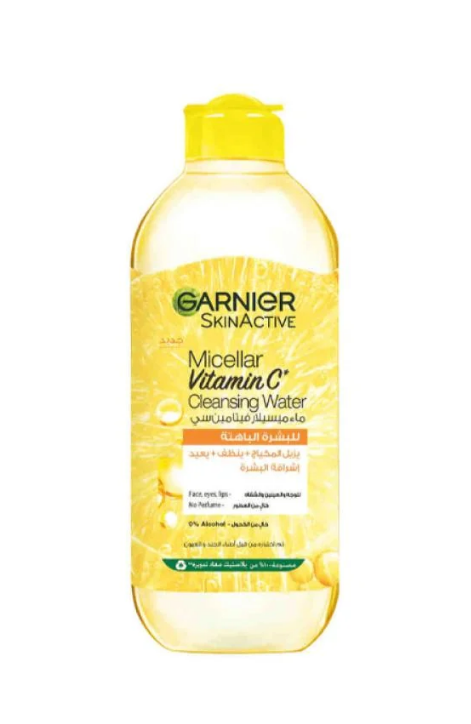 Garnier makeup remover with micellar water and vitamin C – cleansing and radiance