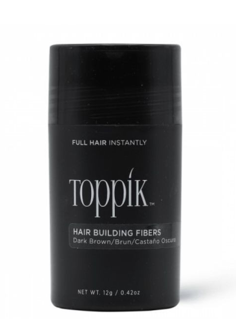 Toppik fibers for hair dark brown 12 grams – instant thickening and natural appearance