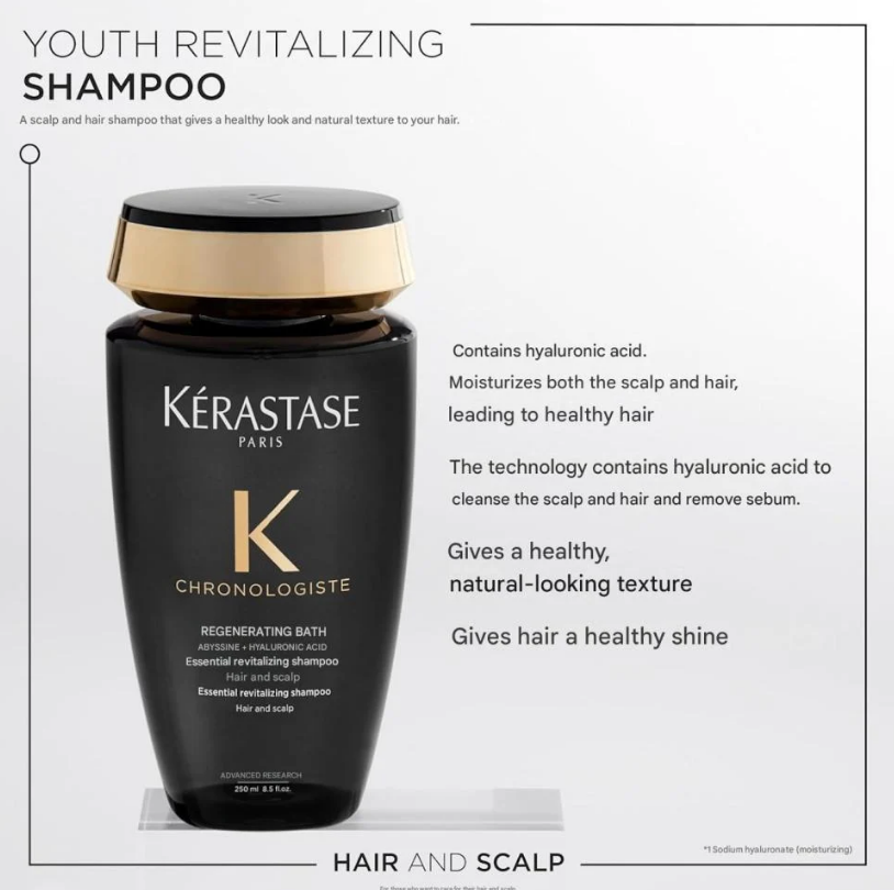 Chronologist revitalizing and refreshing shampoo for hair and scalp from Kerastase – 80 ml