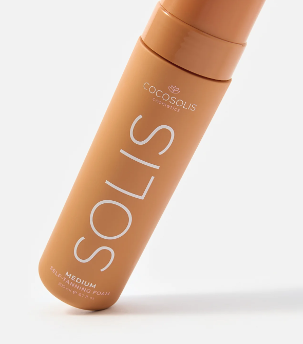 Cocosolis Self Tan Mousse Medium – رغوة تسمير ذاتي لبشرة ناعمة ومشرقة