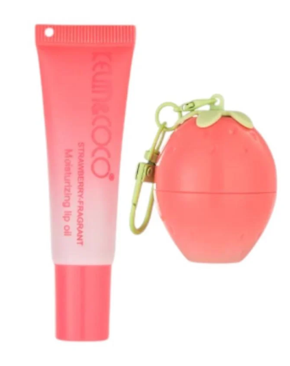 Lip oil and balm set from Kevin & Coco – one piece | Moisturizing and natural shine