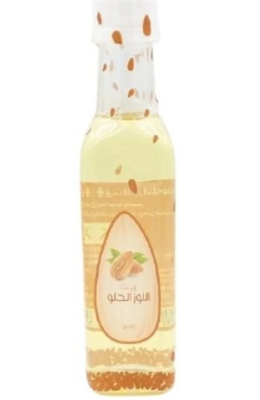 Sweet almond oil for skin and hair care