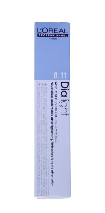 L’Oréal Dia Light 8.11 صبغة شعر جلوس – لون بارد ولمعان احترافي بدون أمونيا